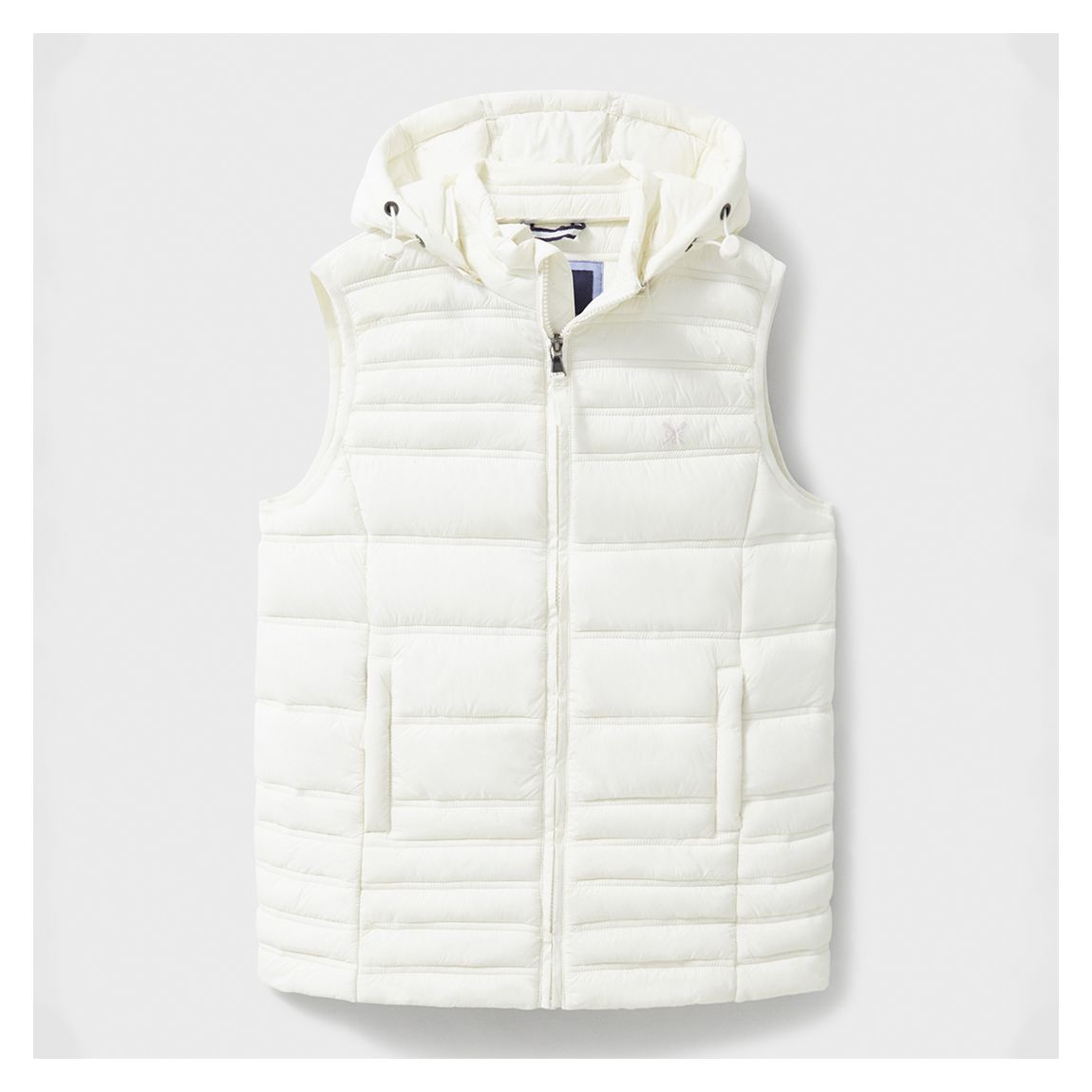 White Lightweight Padded Gilet main product photo