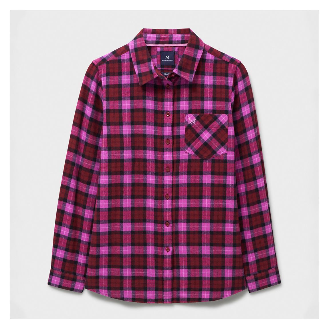 Pink Flannel Check Cotton Shirt main product photo