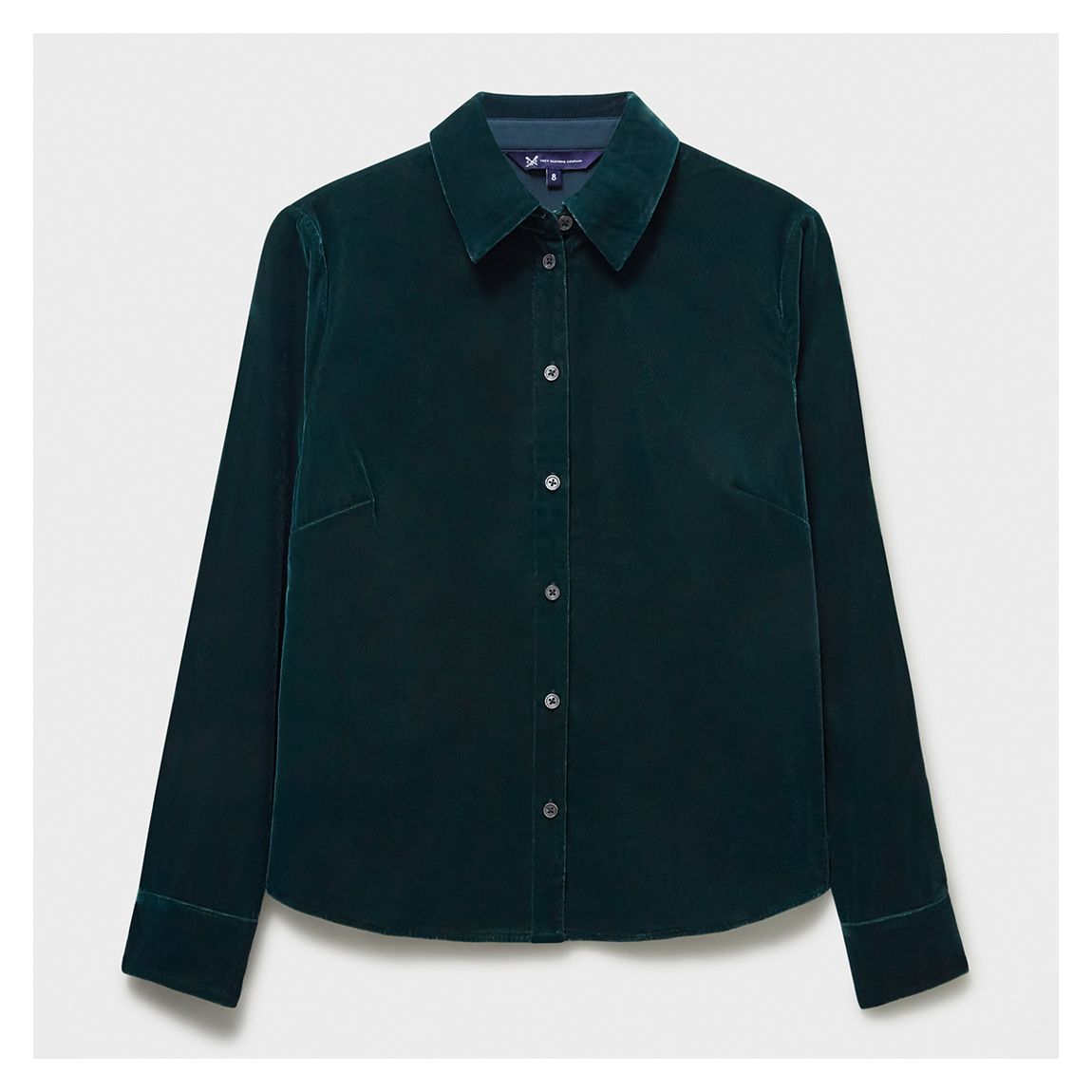 Dark Green Ivy Velvet Shirt main product photo