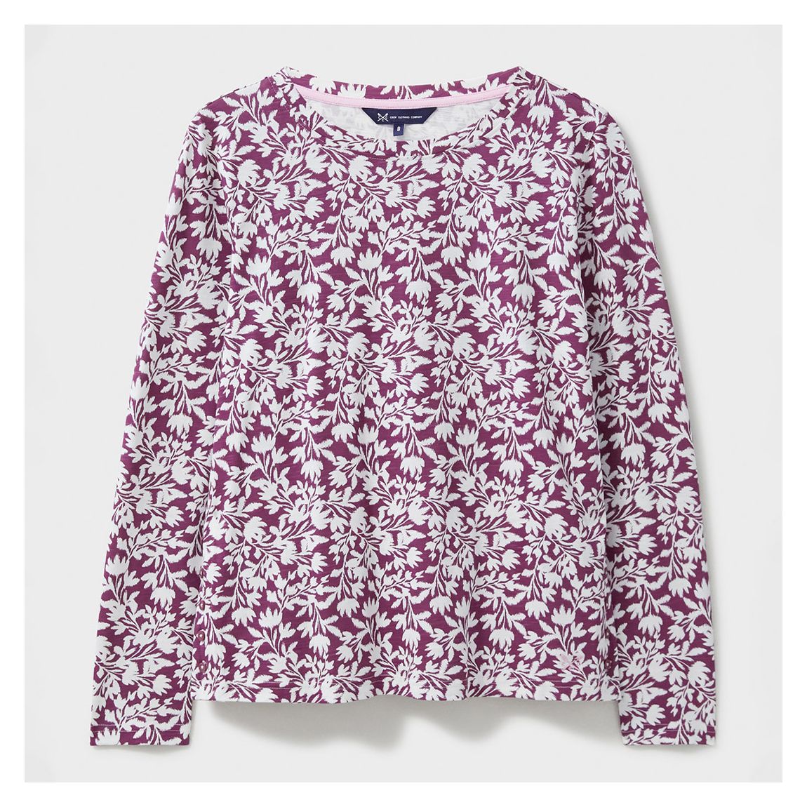 Pink/White Cassandra Floral Print Cotton Top main product photo