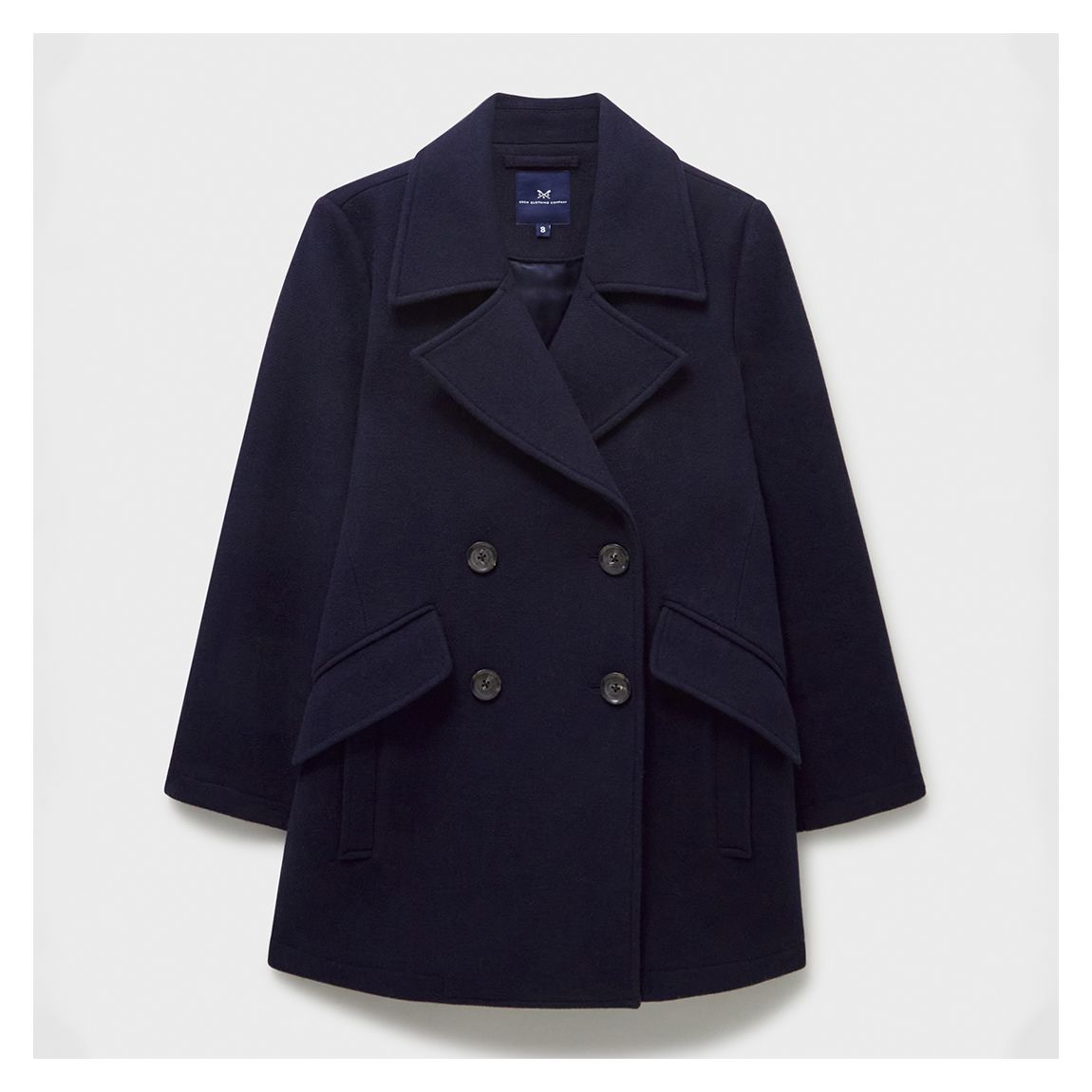 Navy Wool Blend Peacoat main product photo