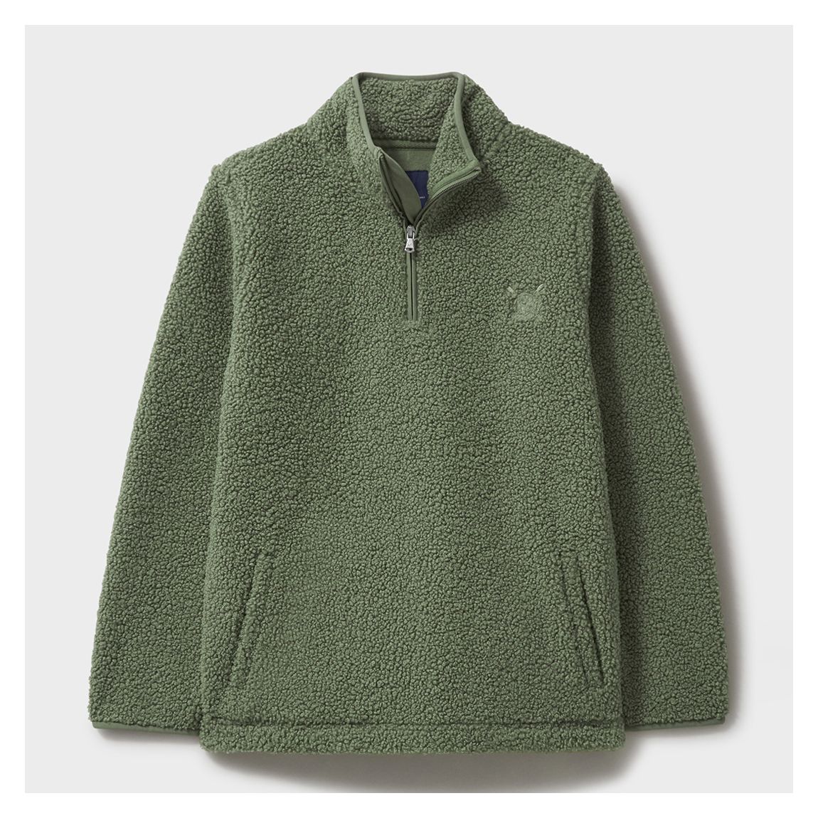 Green Zip-Through Borg Fleece main product photo