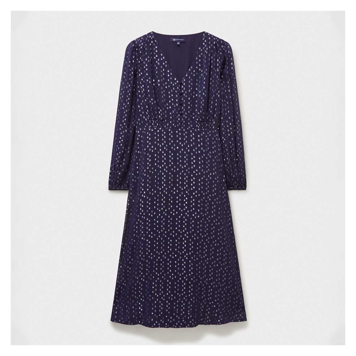 Naby Kyra Metallic Print Midi Dress main product photo