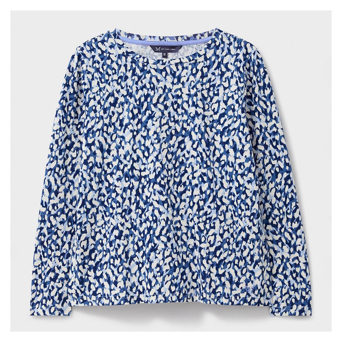 Blue Cassandra Floral Print Cotton Top main product photo