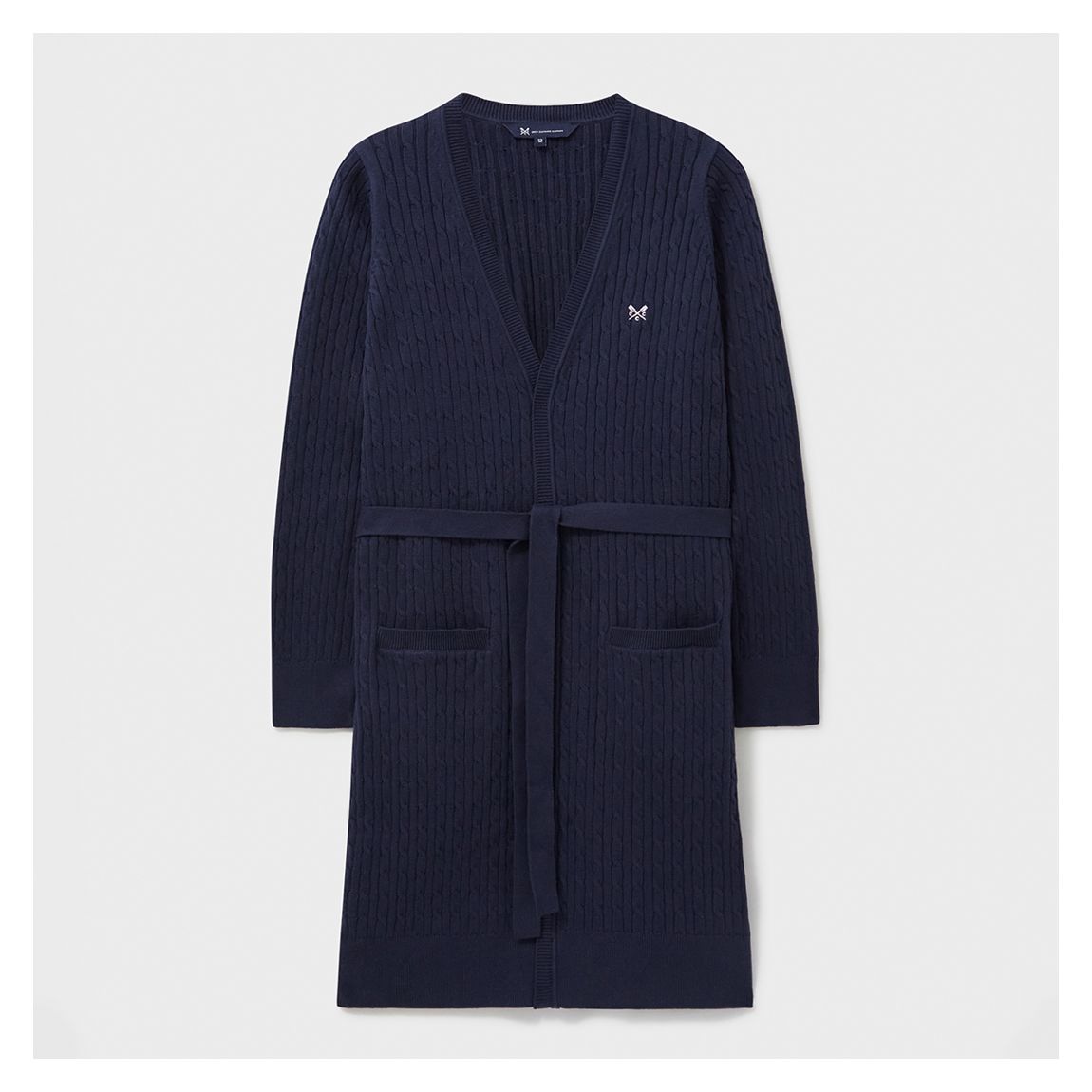 Navy Heritage Cable Knit Mini Jumper Dress main product photo