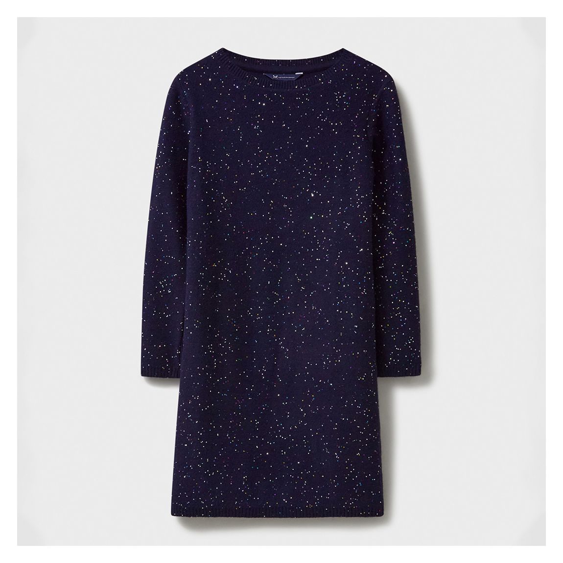 Navy Glitterball Knitted Mini Dress main product photo
