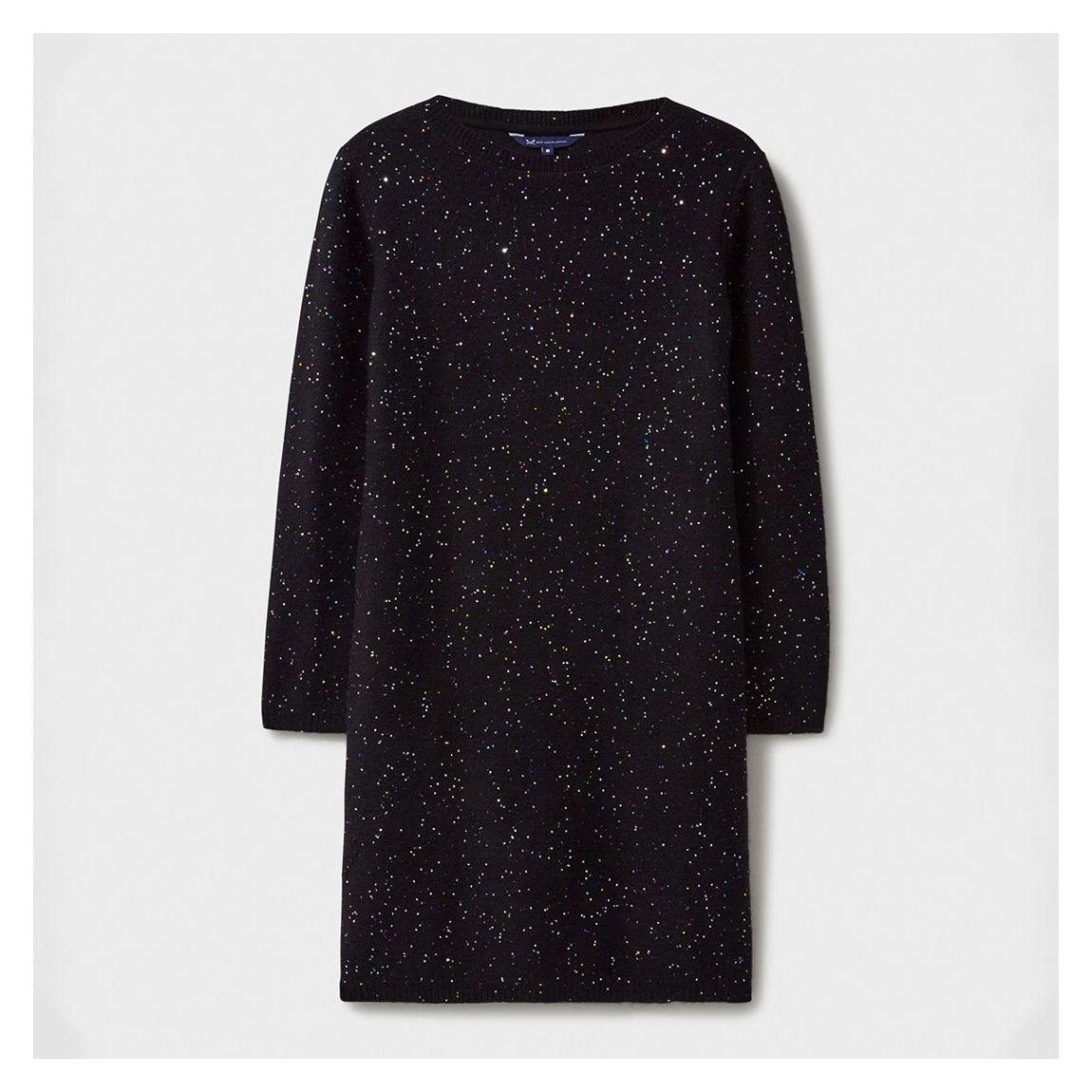 Black Glitterball Knitted Mini Dress main product photo