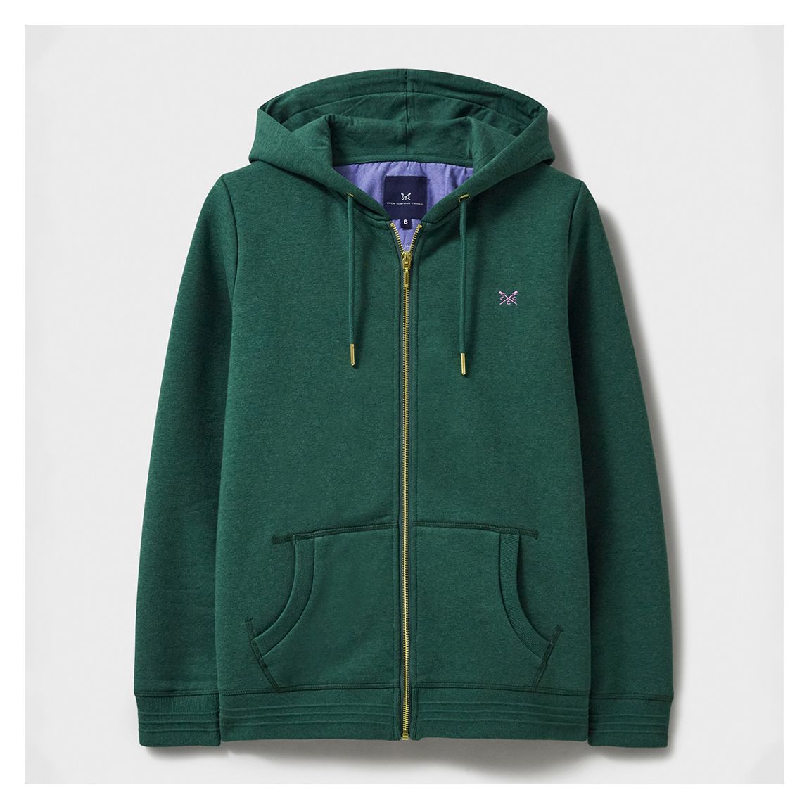 Green Heritage Zip Through Cotton Blend Hoodie main product photo