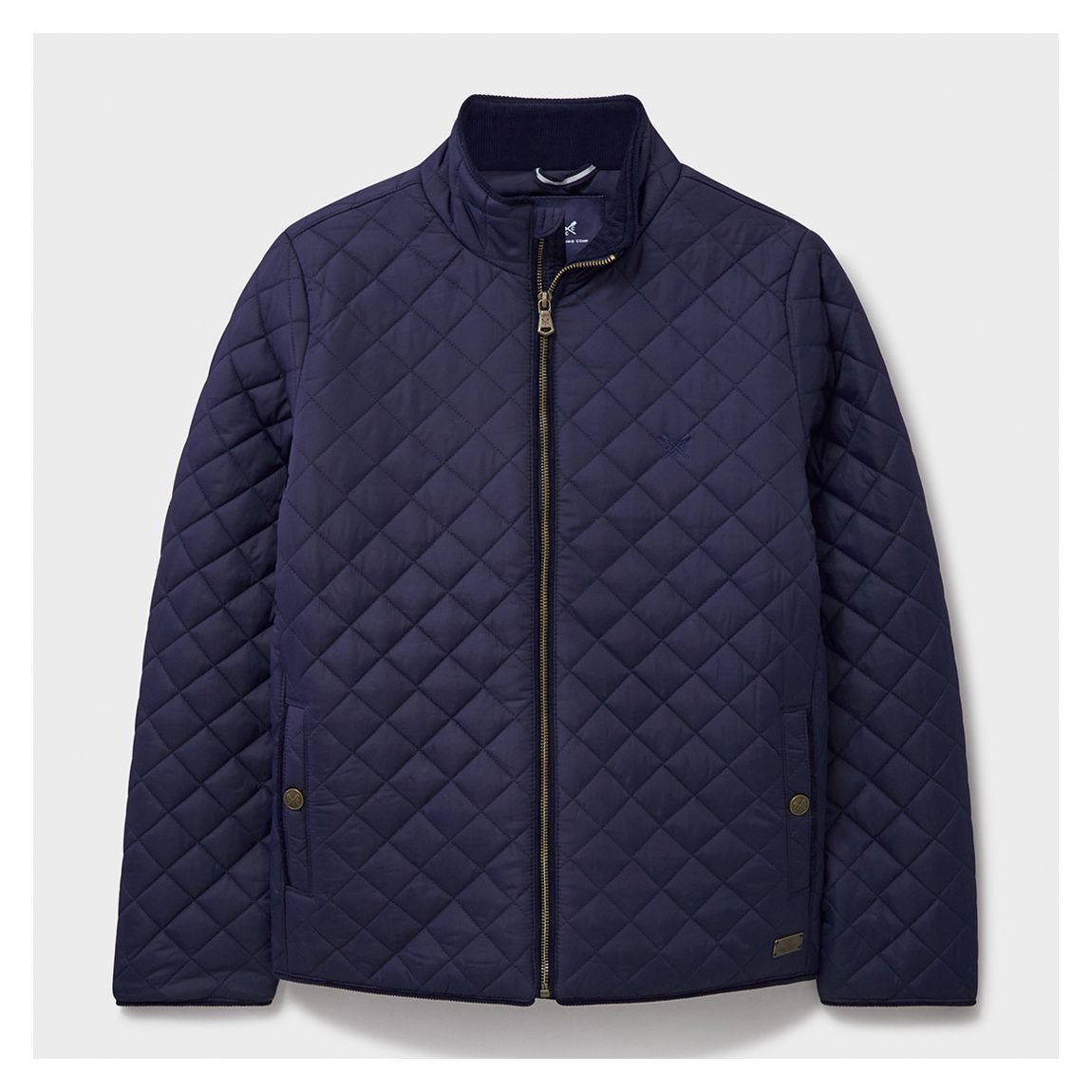 Navy Midweight Padded Diamond Quilted Jacket main product photo