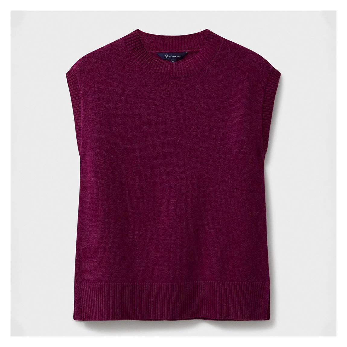 Burgandy Harmony Merino Wool Blend Sweater Vest main product photo