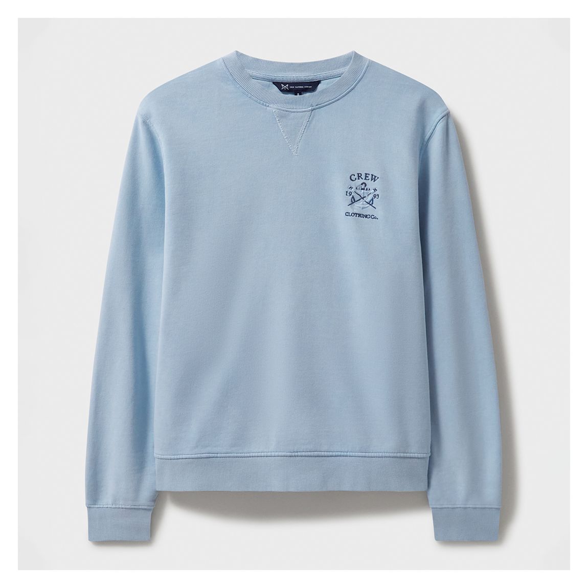 Light Blue Pigment Dyed Cotton Sweatshirt main product photo