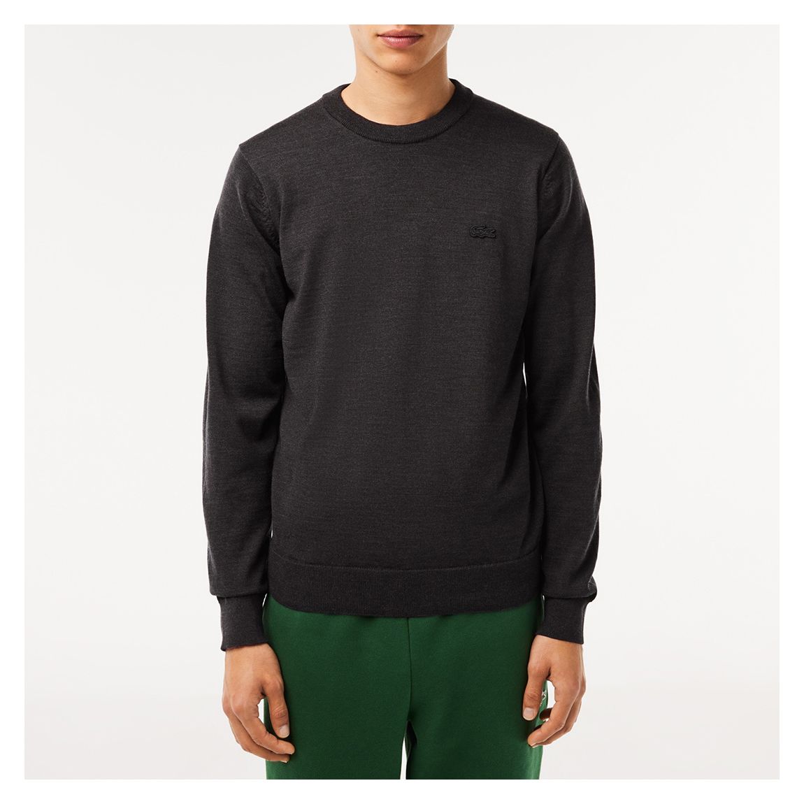 Charcoal Lightweight Wool Jumper main product photo