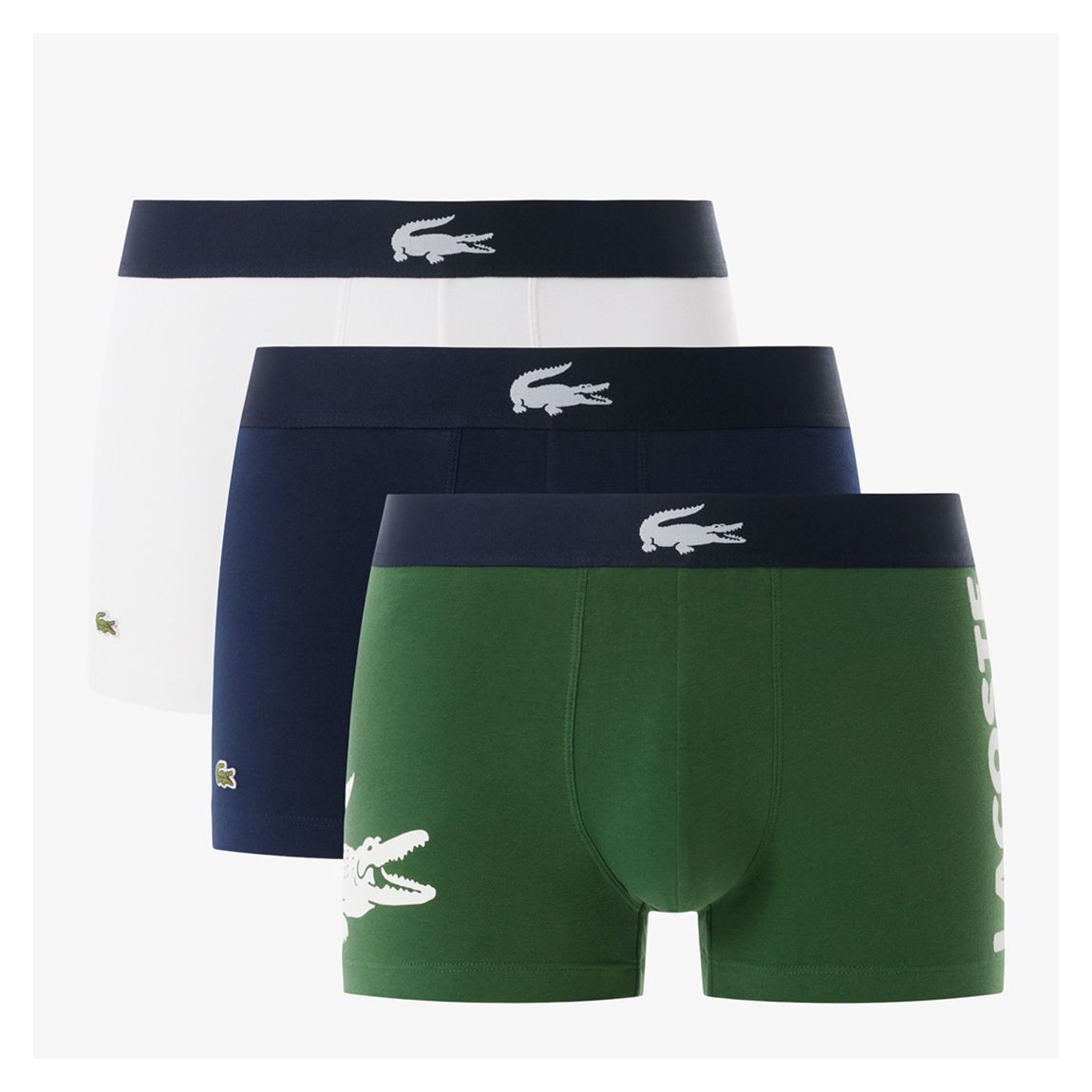 Green Multi 3 Pack Embroidered Trunks main product photo