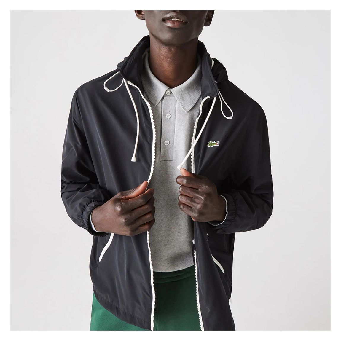 Black Contrast Lightweight Jacket main product photo