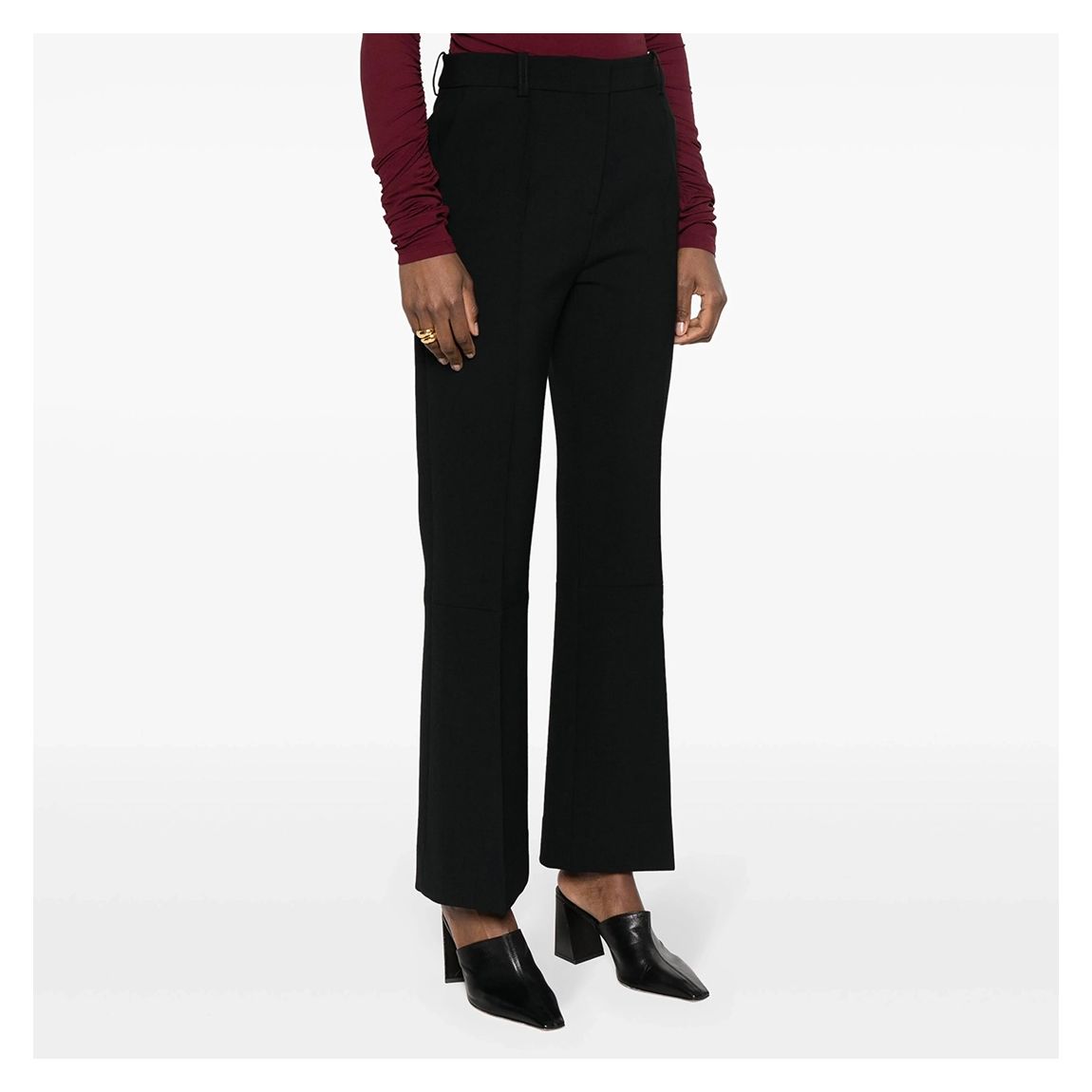 Black Cropped Kick Trouser
main product photo