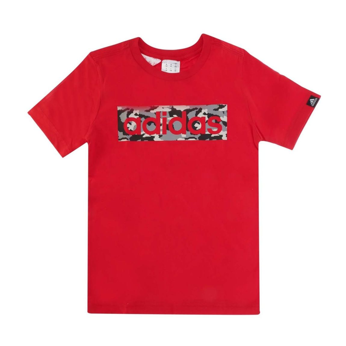 Childrens/Kids Linear Camo Box T-Shirt Red main product photo