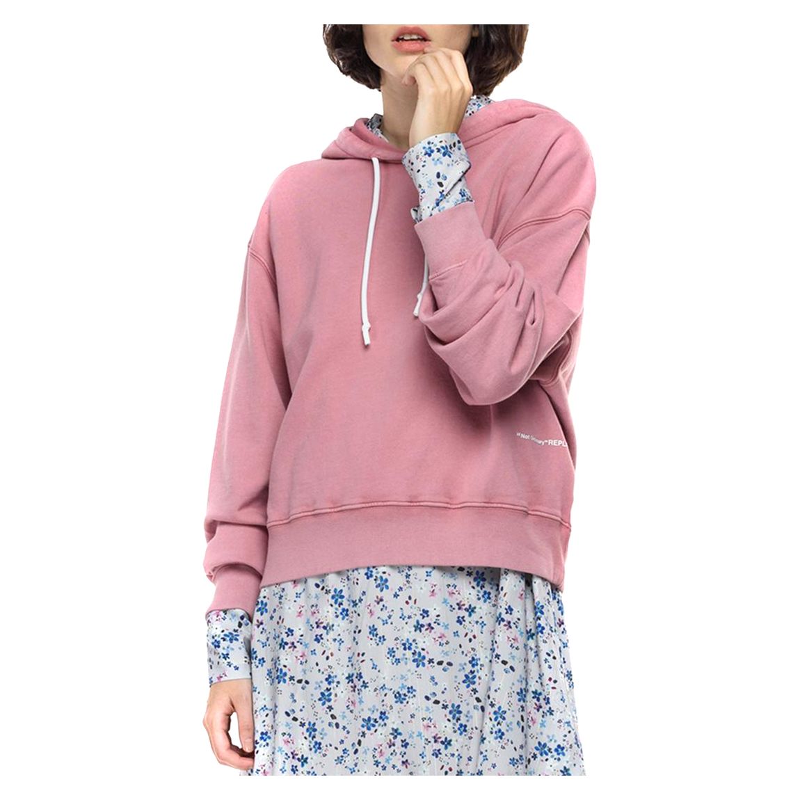 Pink Not Ordinary Cotton Hoodie main product photo