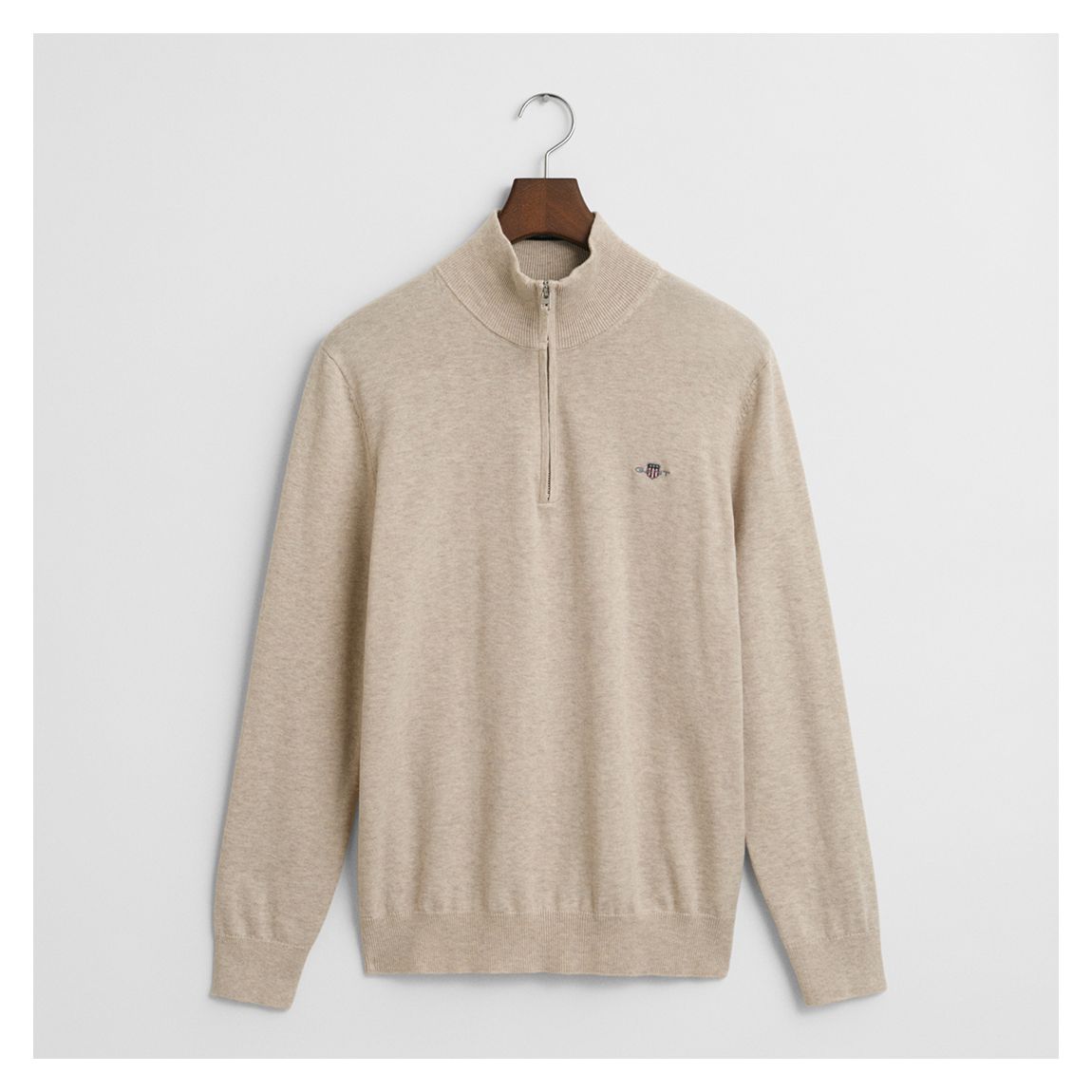 Cream Half Zip Sweater main product photo