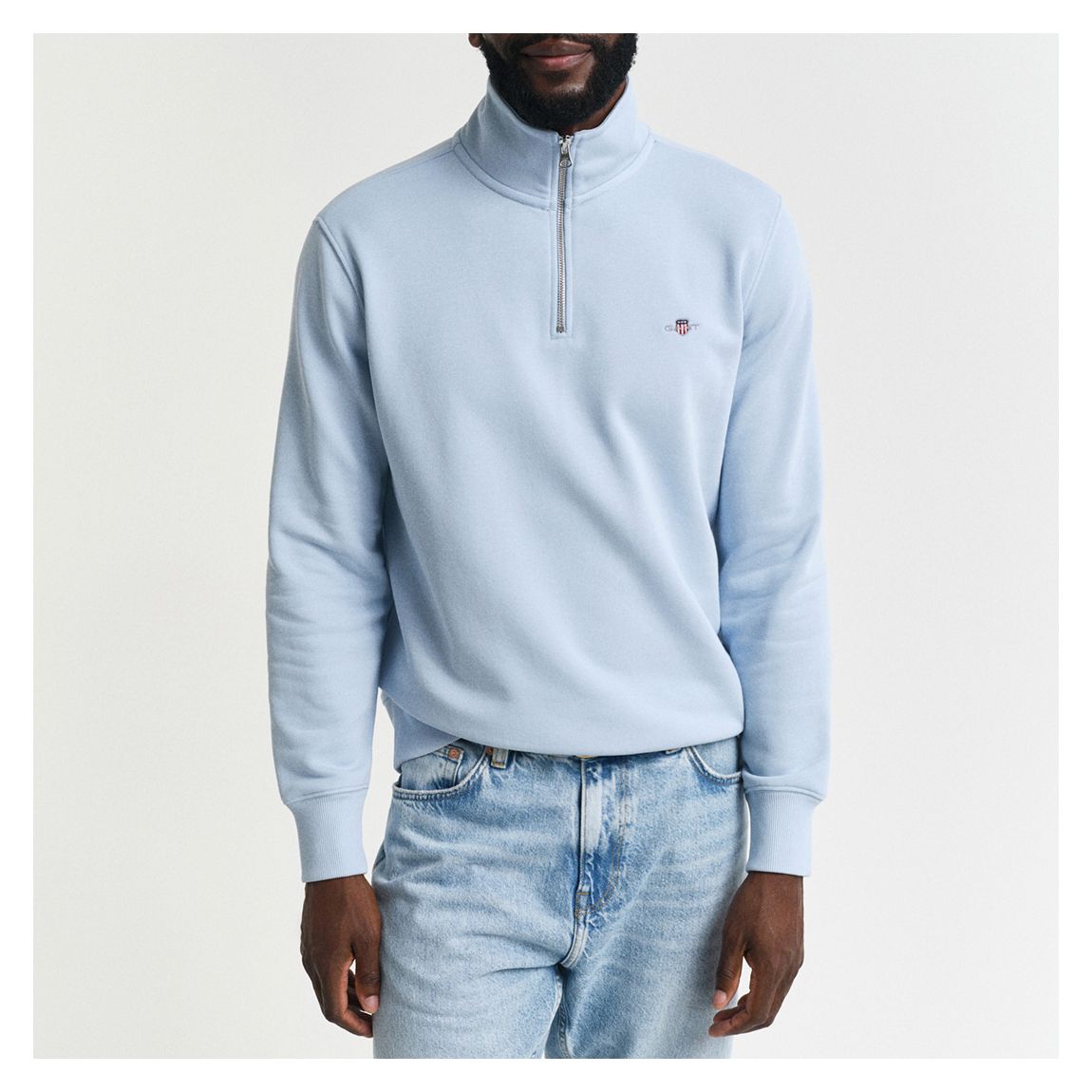 Baby Blue Half Zip Sweater main product photo