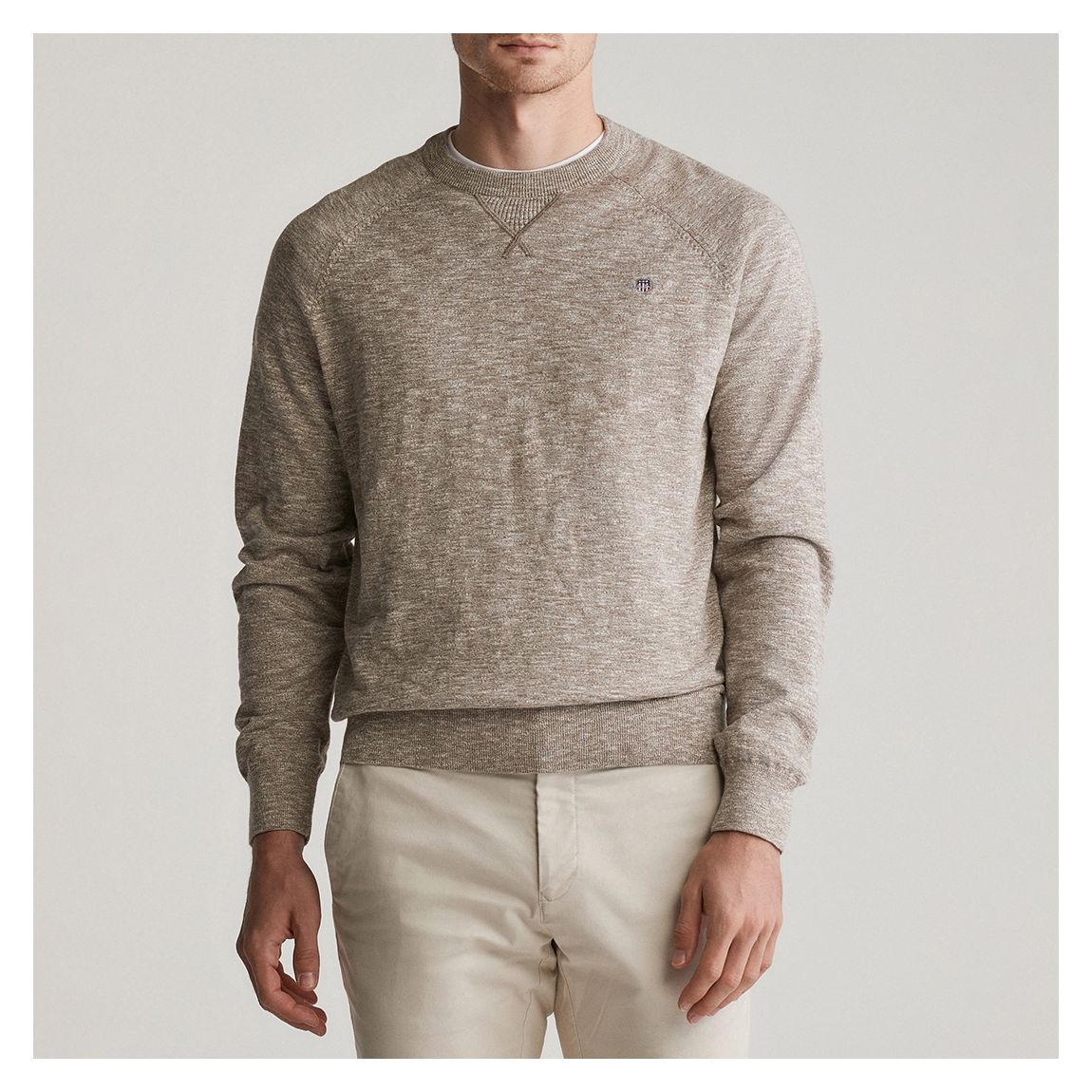 Beige Textured Regular fit Sweater main product photo