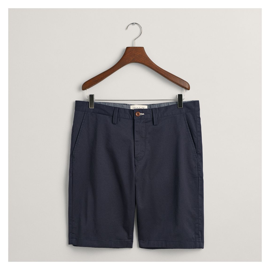 Navy Relaxed Twill Chino Shorts main product photo