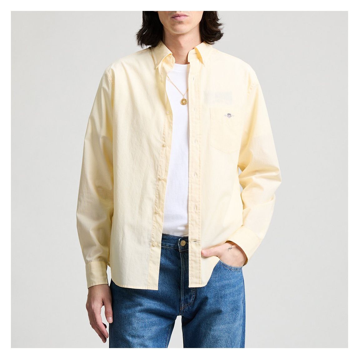 Yellow Oxford Style Shirt main product photo