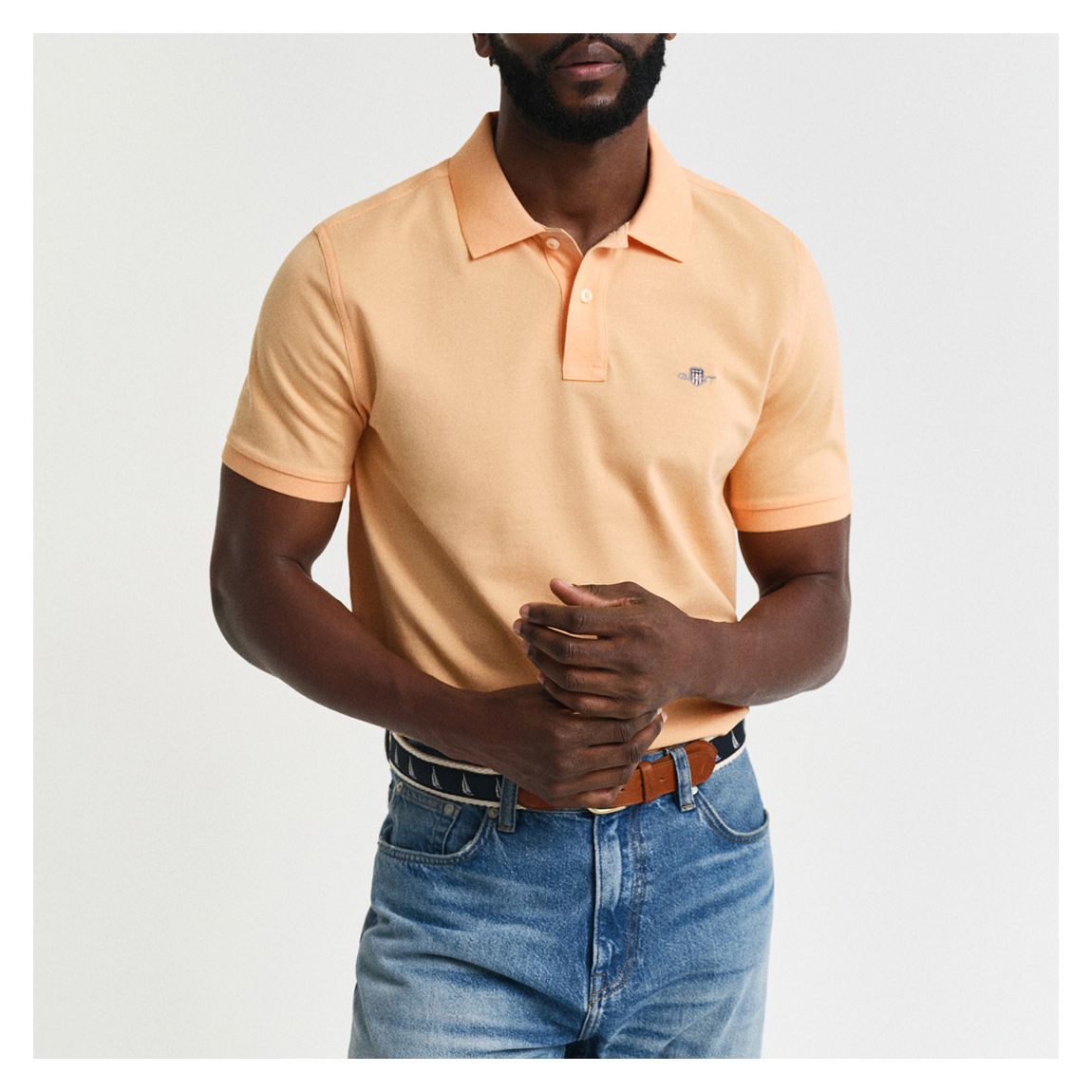 Peach Shield Polo Shirt main product photo