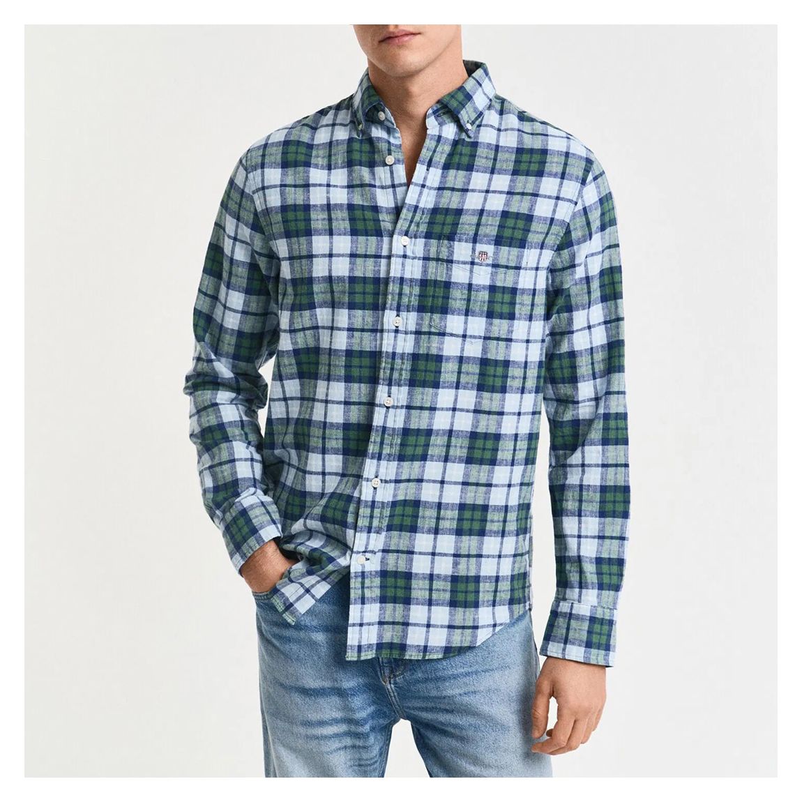 Blue/Green Check Shirt main product photo