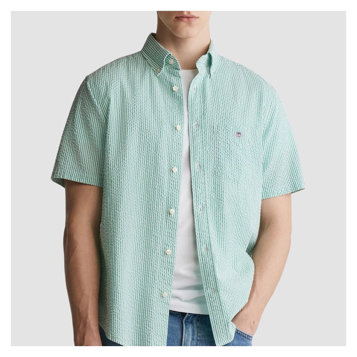 Mint Green Poplin Shirt main product photo
