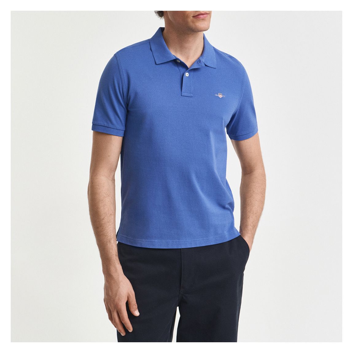 Royal Blue Collared Polo Shirt main product photo