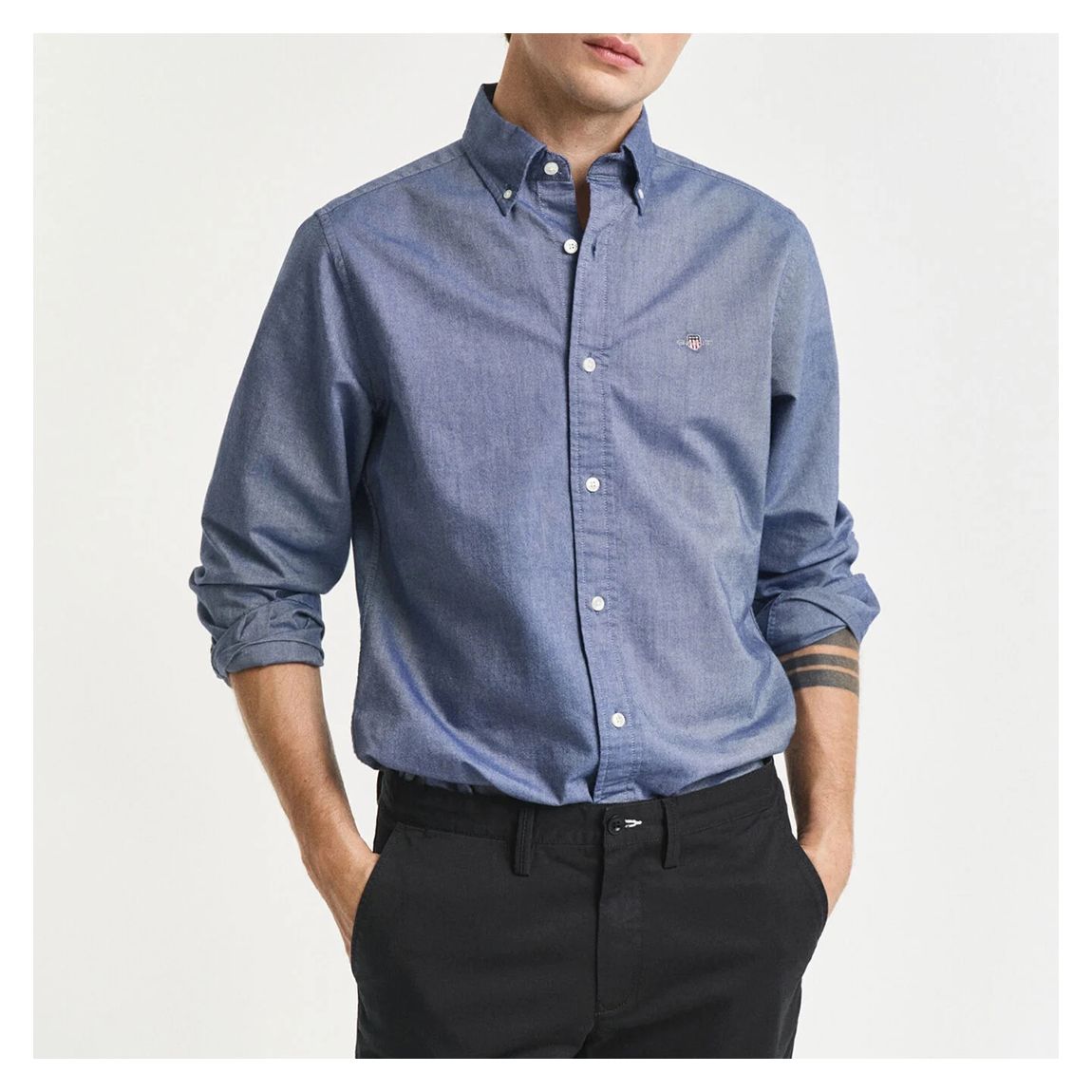 Dusty Blue Oxford Shirt main product photo