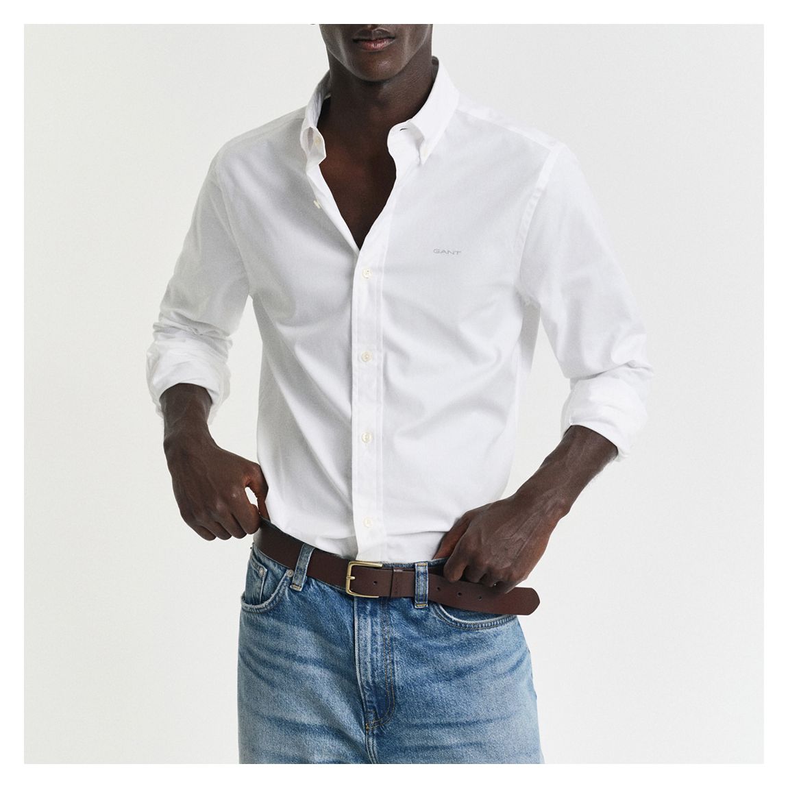 White Poplin Oxford Shirt main product photo
