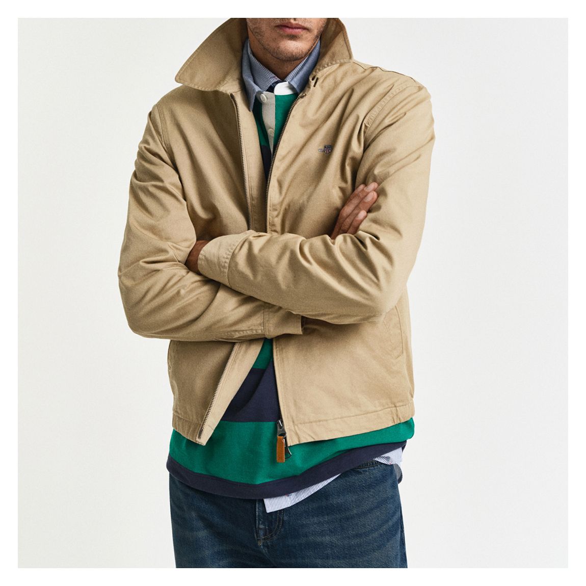 Beige WindCheater Jacket main product photo