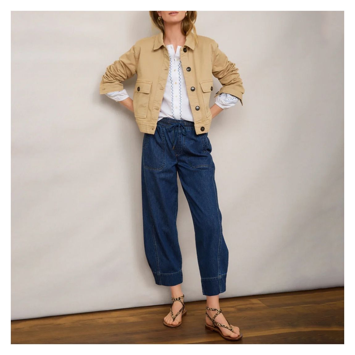 Dark Blue Luella Tie Cotton Jean main product photo