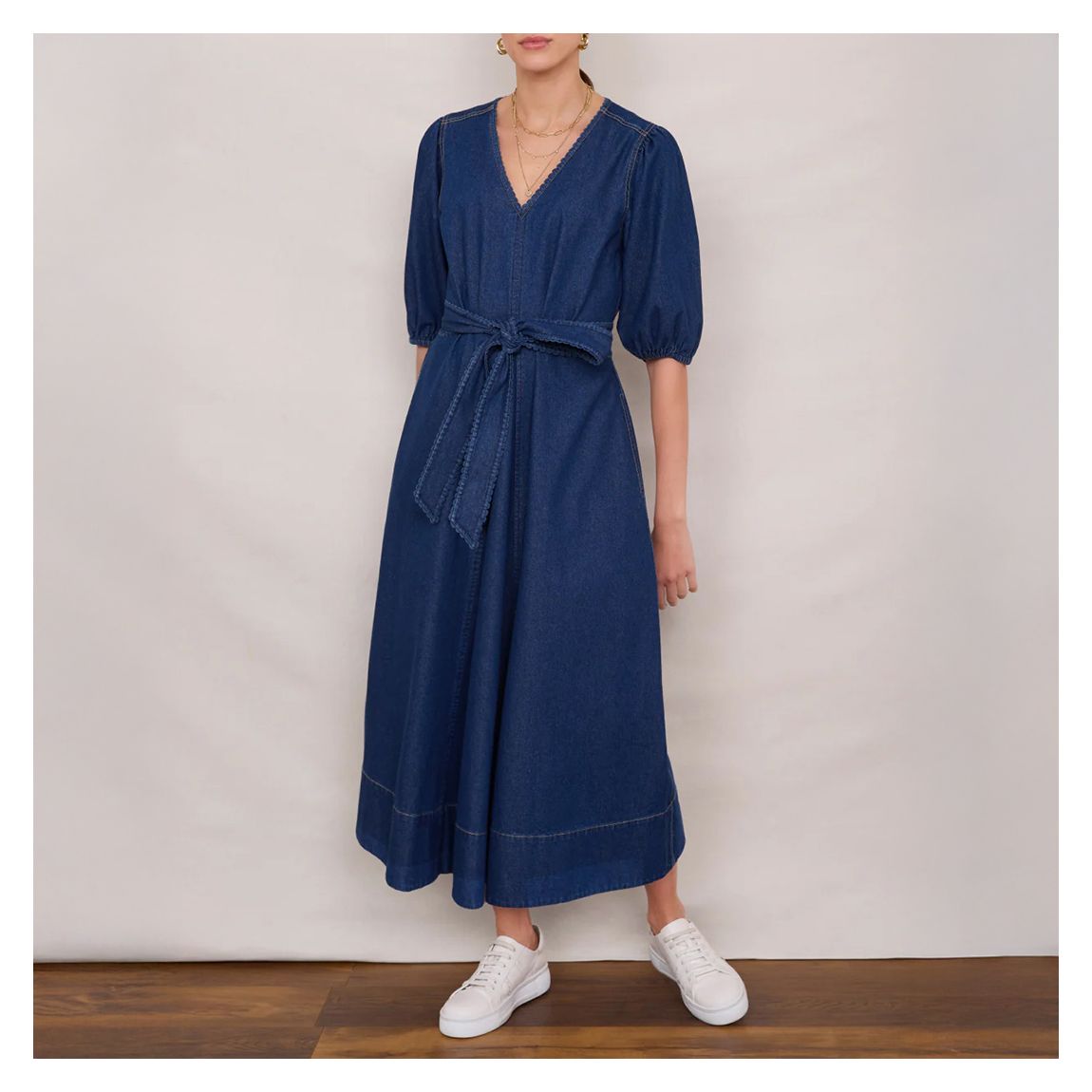Blue Denim Tamsin Midi Dress main product photo