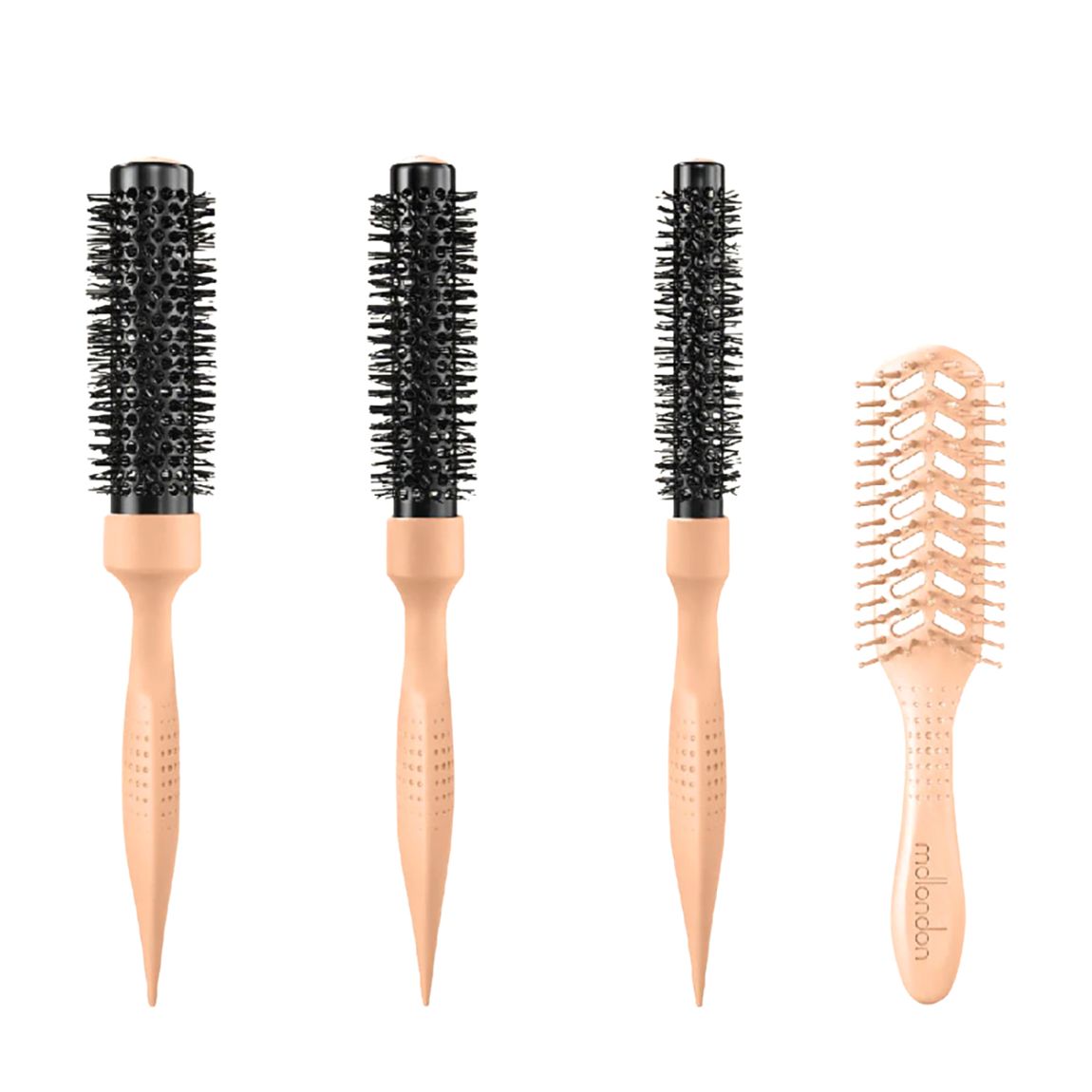 mdlondon Brush Bundle - Short length fine hair- Blush main product photo