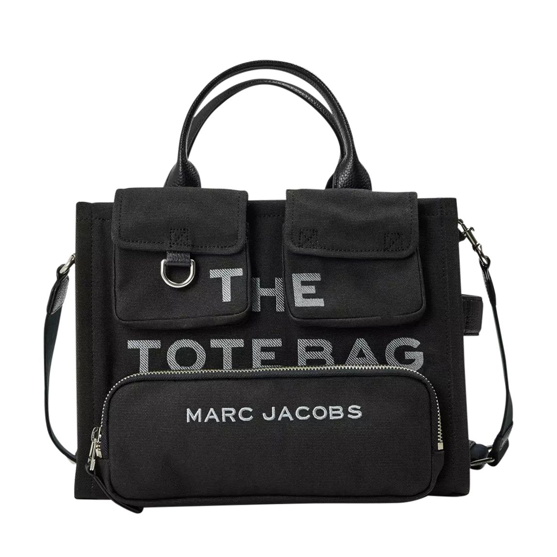 Black Marc Jacobs The Cargo Canvas Medium Tote Bag main product photo