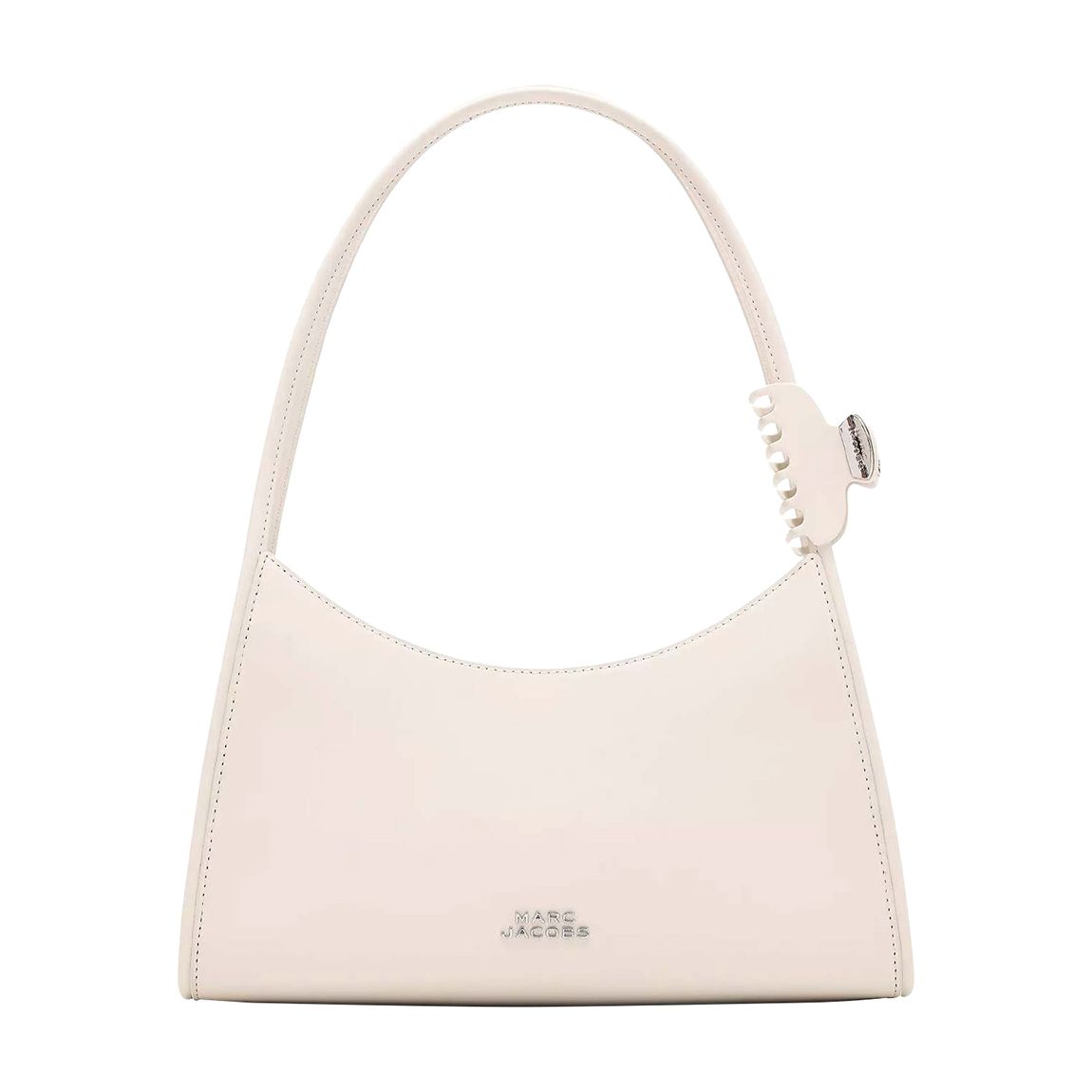 White Marc Jacobs The Glam Claw Clip Shoulder Bag main product photo