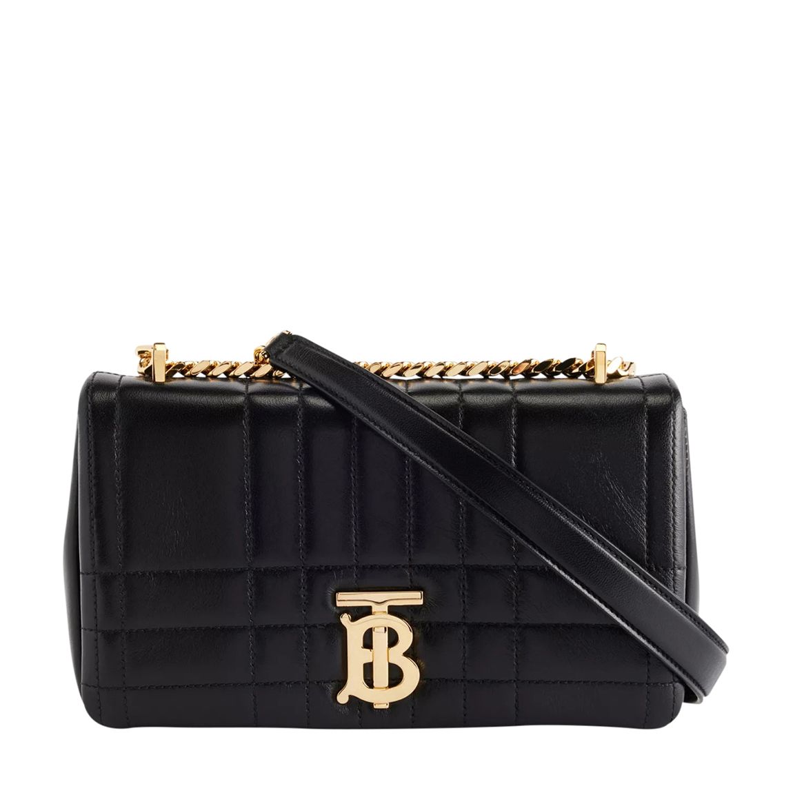 Black Leather Lola Padded Burberry Shoulder Bag main product photo