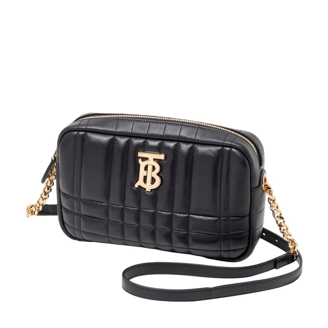 Black Leather & Gold Mn Lola Camera Burberry Shoulder Bag main product photo