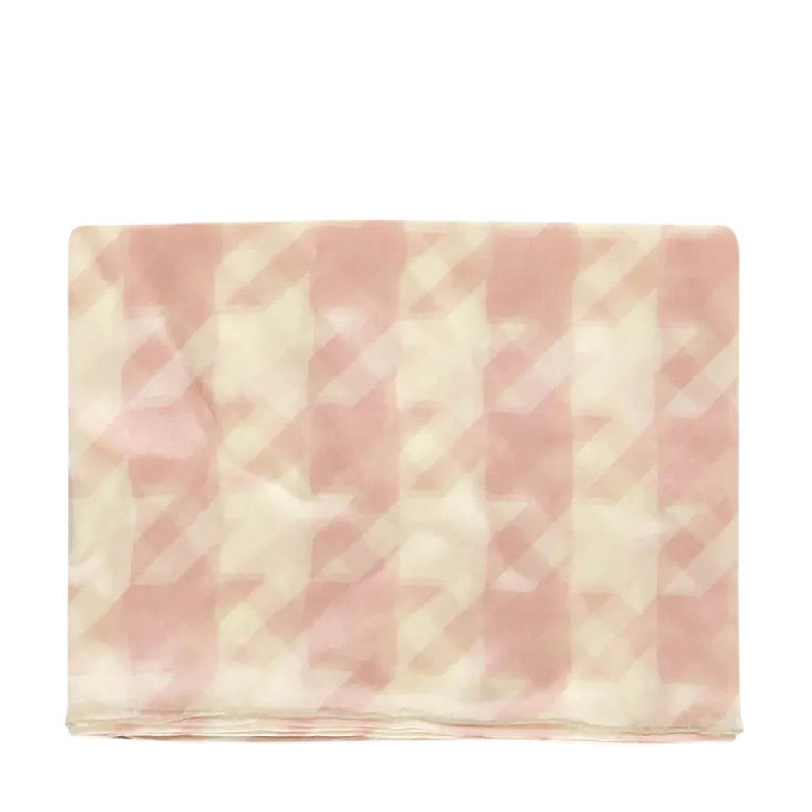 Pink & Cream Silk Houndstooth Pattern Burberry Scarf main product photo