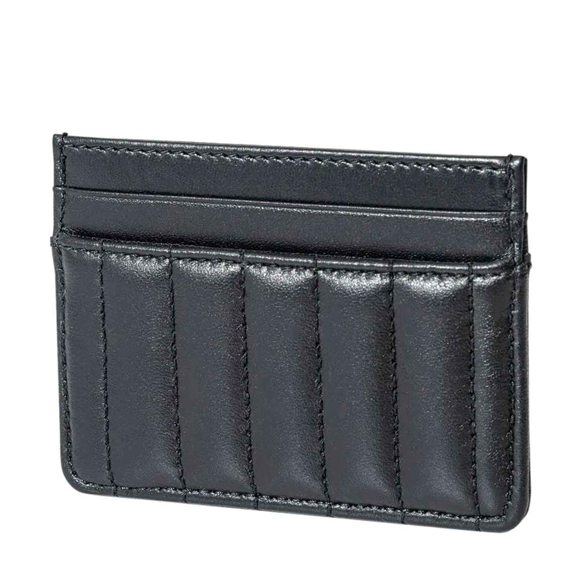 Black Leather Burberry Business Card Holder Compact main product photo