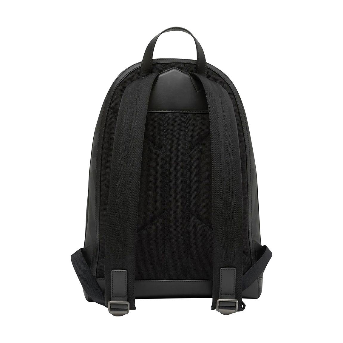 Black Leather Small Check Burberry Backpack main product photo