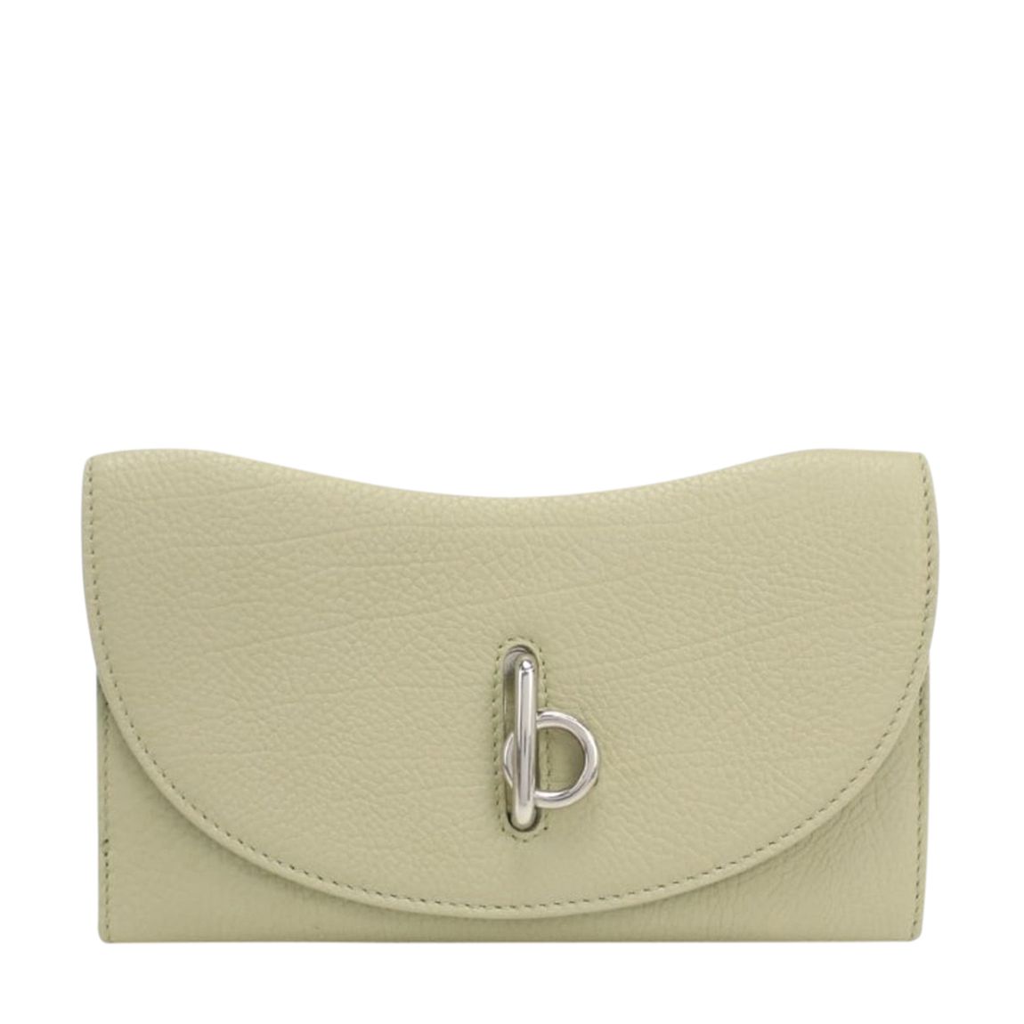 Cream Leather Rocking Long Burberry Wallet main product photo