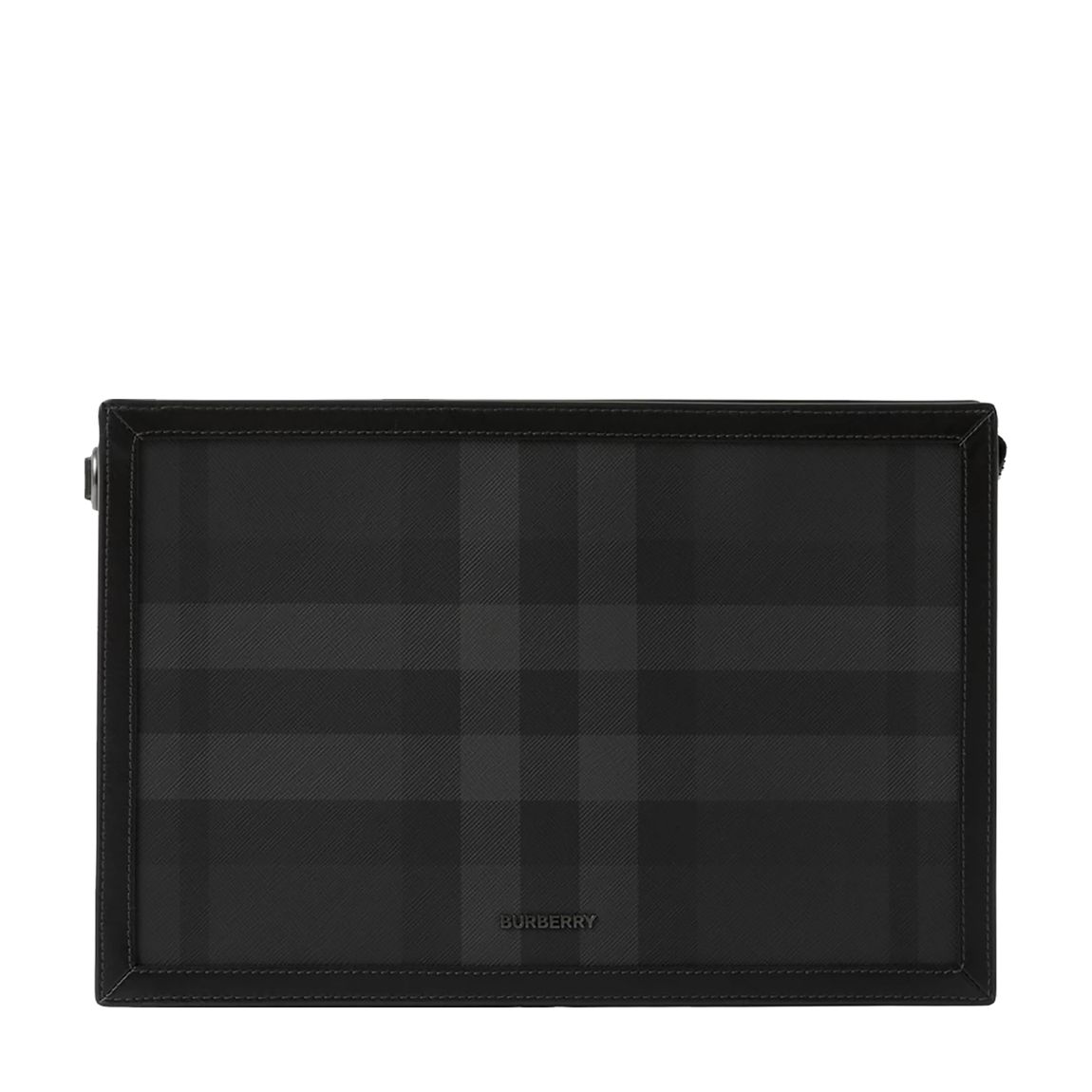 Black Charcoal Frame Pouch Burberry Clutch Bag main product photo
