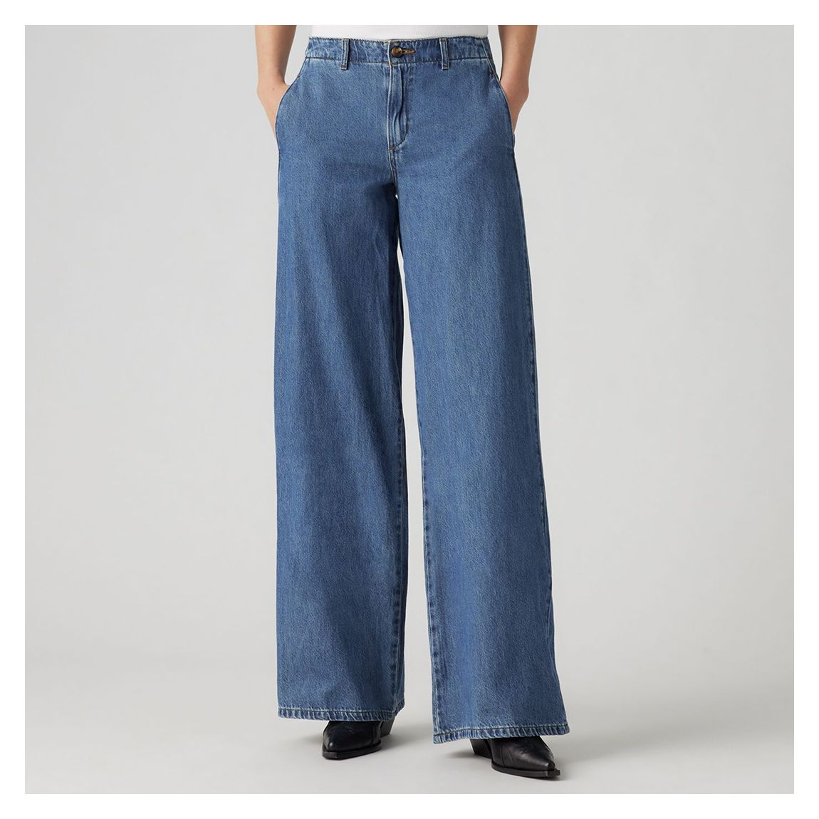 Blue Loose Fit Chino Jean main product photo