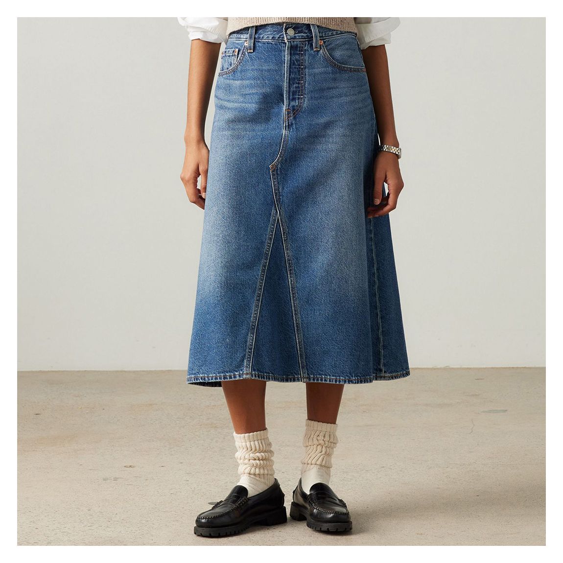 Blue A Line Decon Skirt main product photo
