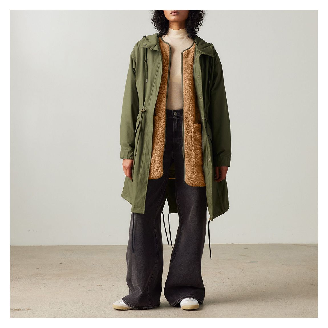 Khaki Crawford 3 In 1 Parka Coat main product photo