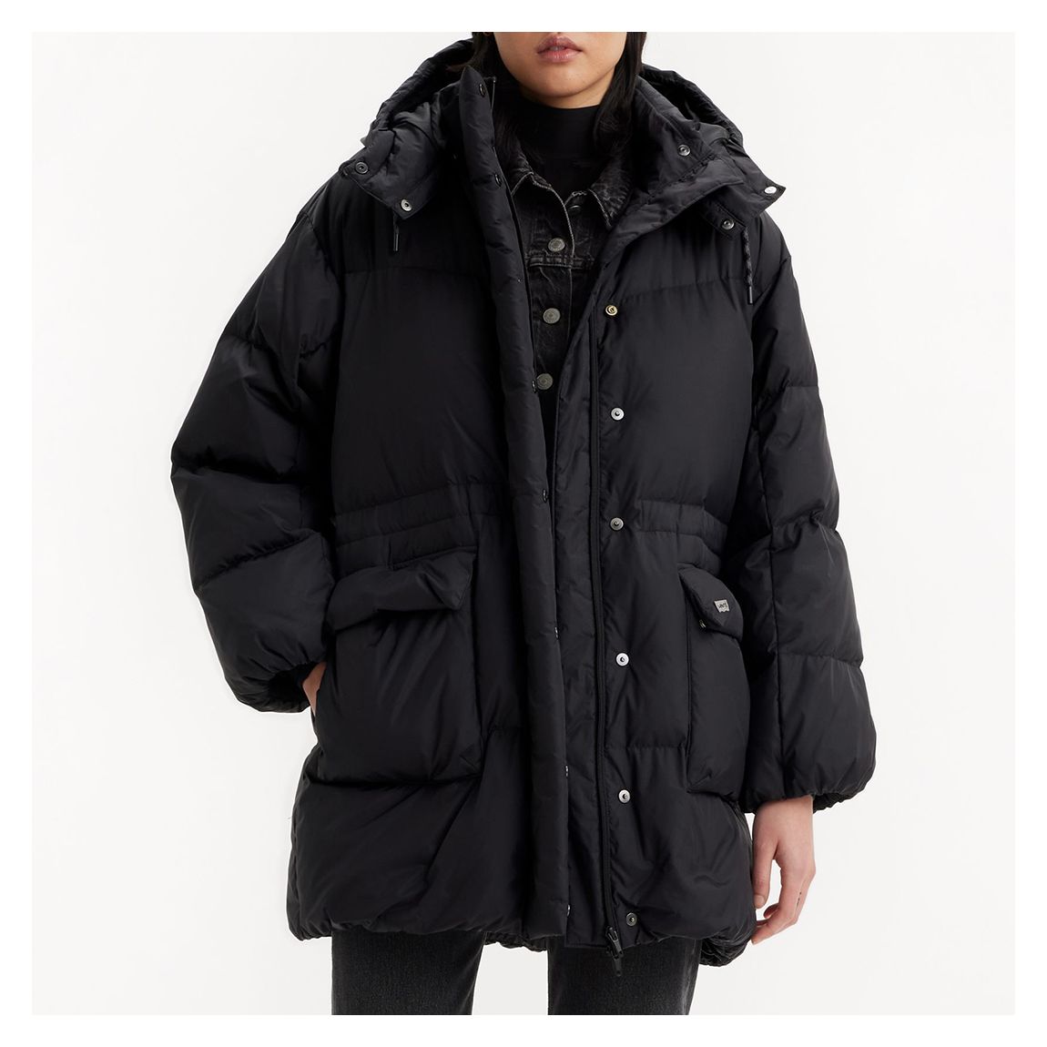 Black Western Bubble Coat main product photo