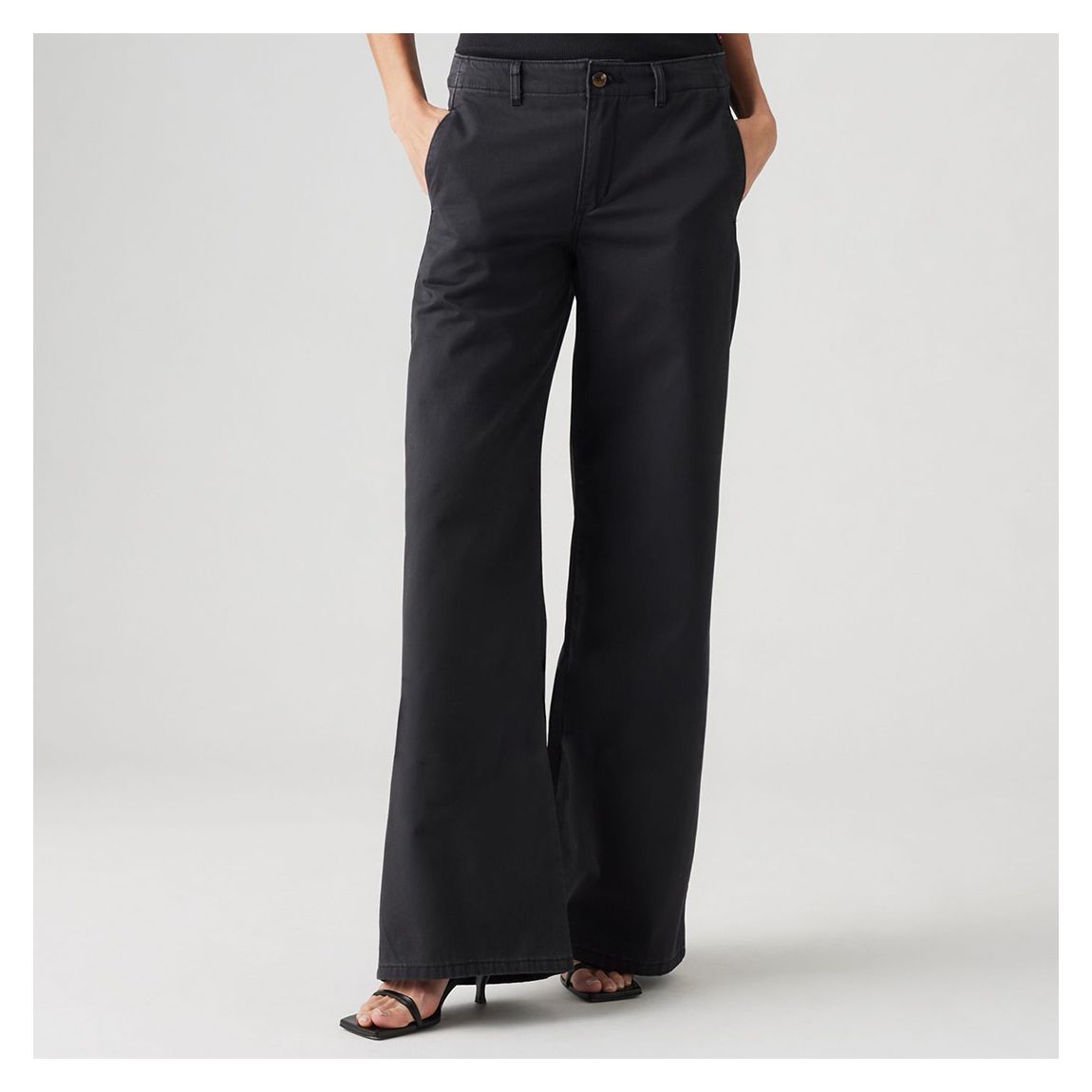 Black Extra Wide Chino Jean main product photo